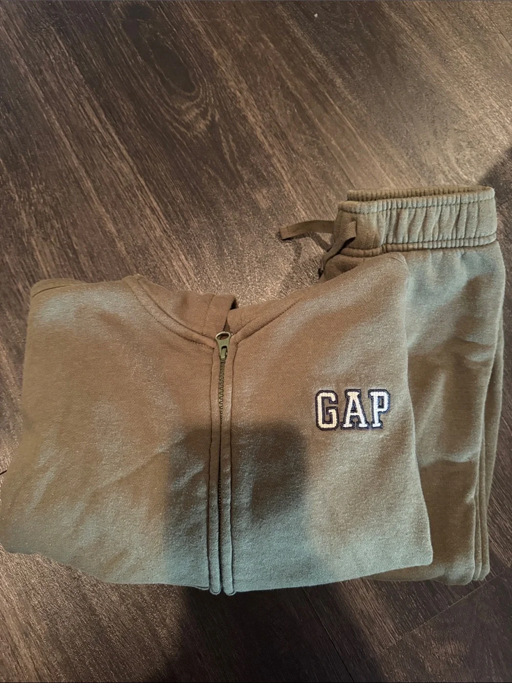 GAP Olive Green Kids Fleece Joggers